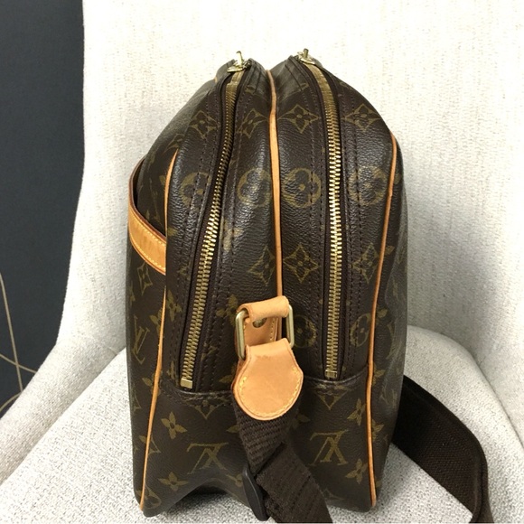 Authentic Louis Vuitton Reporter GM messenger bag brown monogram LV canv… - Picture 7 of 16